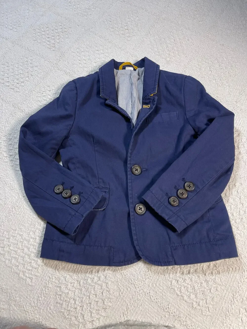 Mini Boden Boys Navy Blazer Jacket | Size 3–4Y